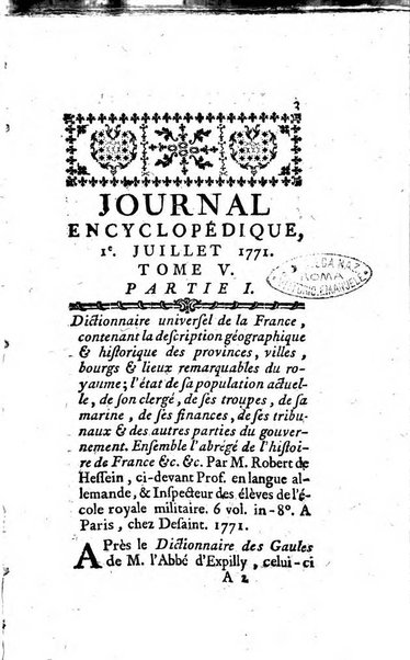 Journal encyclopédique