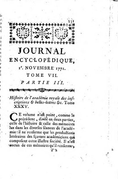 Journal encyclopédique