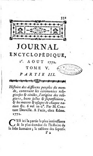 Journal encyclopédique