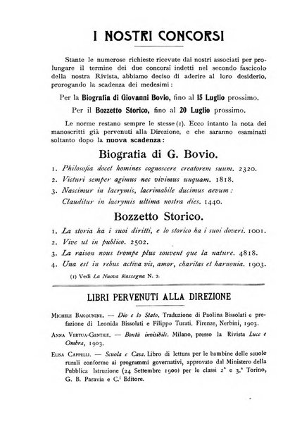 La nuova rassegna bibliografico-letteraria