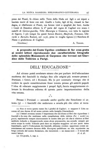 La nuova rassegna bibliografico-letteraria