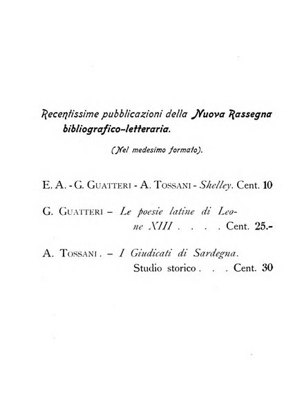 La nuova rassegna bibliografico-letteraria