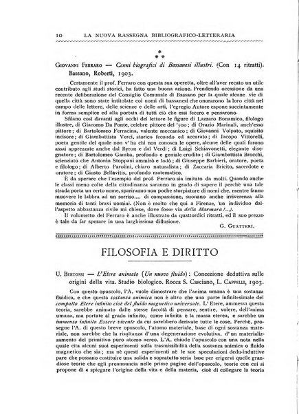 La nuova rassegna bibliografico-letteraria