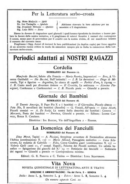 La nuova rassegna bibliografico-letteraria