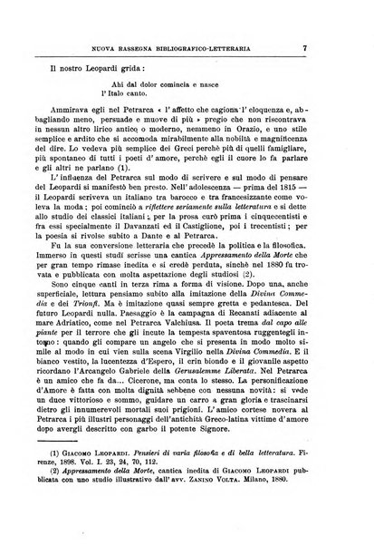 La nuova rassegna bibliografico-letteraria