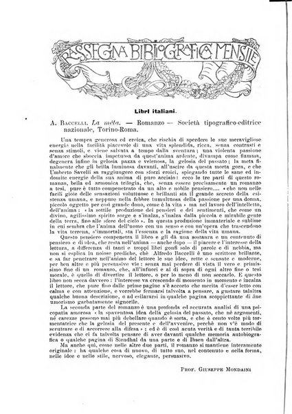 La nuova rassegna bibliografico-letteraria