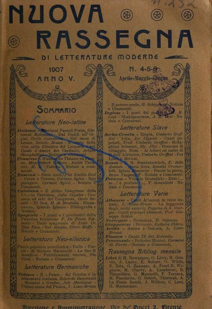 La nuova rassegna bibliografico-letteraria