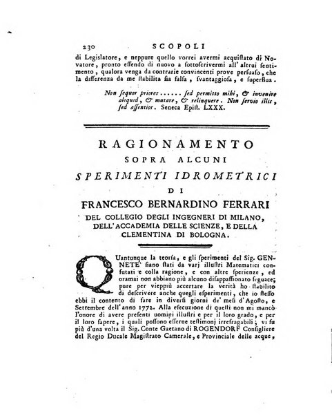 Opuscoli scelti sulle scienze e sulle arti. Tratti dagli Atti delle Accademie, e dalle altre collezioni filosofiche, e letterarie, dalle opere più recenti inglesi, tedesche, francesi, latine, e italiane, e da manoscritti originali, e inediti