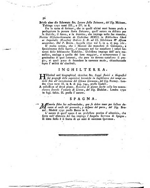 Opuscoli scelti sulle scienze e sulle arti. Tratti dagli Atti delle Accademie, e dalle altre collezioni filosofiche, e letterarie, dalle opere più recenti inglesi, tedesche, francesi, latine, e italiane, e da manoscritti originali, e inediti