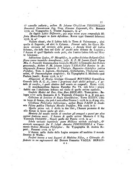 Opuscoli scelti sulle scienze e sulle arti. Tratti dagli Atti delle Accademie, e dalle altre collezioni filosofiche, e letterarie, dalle opere più recenti inglesi, tedesche, francesi, latine, e italiane, e da manoscritti originali, e inediti