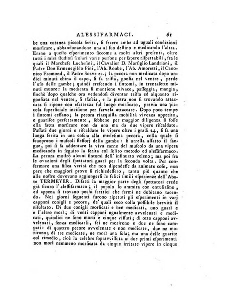 Opuscoli scelti sulle scienze e sulle arti. Tratti dagli Atti delle Accademie, e dalle altre collezioni filosofiche, e letterarie, dalle opere più recenti inglesi, tedesche, francesi, latine, e italiane, e da manoscritti originali, e inediti