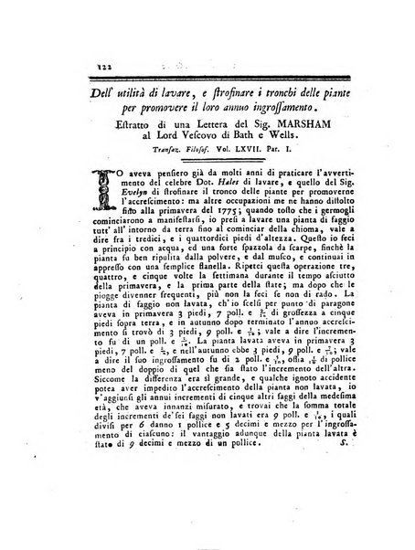 Opuscoli scelti sulle scienze e sulle arti. Tratti dagli Atti delle Accademie, e dalle altre collezioni filosofiche, e letterarie, dalle opere più recenti inglesi, tedesche, francesi, latine, e italiane, e da manoscritti originali, e inediti