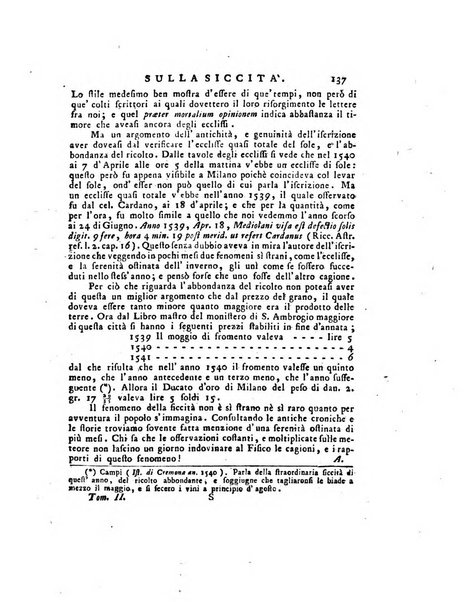 Opuscoli scelti sulle scienze e sulle arti. Tratti dagli Atti delle Accademie, e dalle altre collezioni filosofiche, e letterarie, dalle opere più recenti inglesi, tedesche, francesi, latine, e italiane, e da manoscritti originali, e inediti