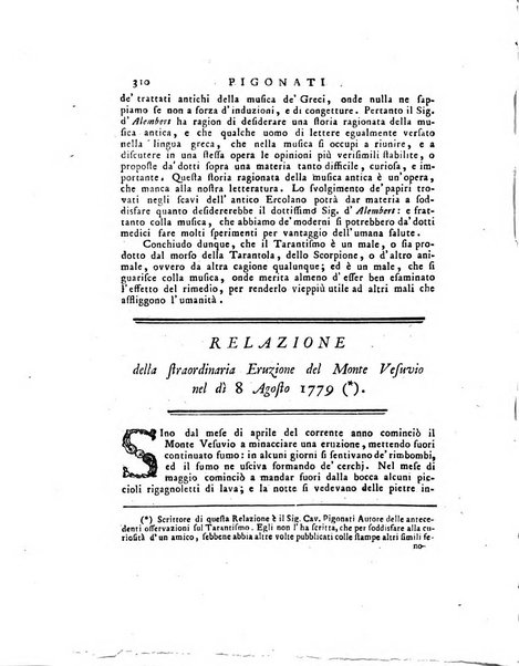 Opuscoli scelti sulle scienze e sulle arti. Tratti dagli Atti delle Accademie, e dalle altre collezioni filosofiche, e letterarie, dalle opere più recenti inglesi, tedesche, francesi, latine, e italiane, e da manoscritti originali, e inediti