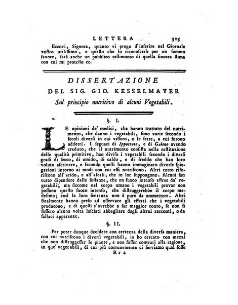 Opuscoli scelti sulle scienze e sulle arti. Tratti dagli Atti delle Accademie, e dalle altre collezioni filosofiche, e letterarie, dalle opere più recenti inglesi, tedesche, francesi, latine, e italiane, e da manoscritti originali, e inediti