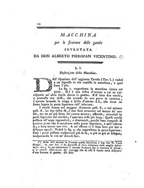 Opuscoli scelti sulle scienze e sulle arti. Tratti dagli Atti delle Accademie, e dalle altre collezioni filosofiche, e letterarie, dalle opere più recenti inglesi, tedesche, francesi, latine, e italiane, e da manoscritti originali, e inediti