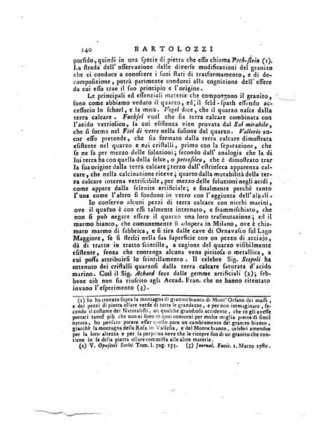 Opuscoli scelti sulle scienze e sulle arti. Tratti dagli Atti delle Accademie, e dalle altre collezioni filosofiche, e letterarie, dalle opere più recenti inglesi, tedesche, francesi, latine, e italiane, e da manoscritti originali, e inediti