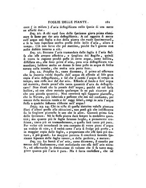 Opuscoli scelti sulle scienze e sulle arti. Tratti dagli Atti delle Accademie, e dalle altre collezioni filosofiche, e letterarie, dalle opere più recenti inglesi, tedesche, francesi, latine, e italiane, e da manoscritti originali, e inediti