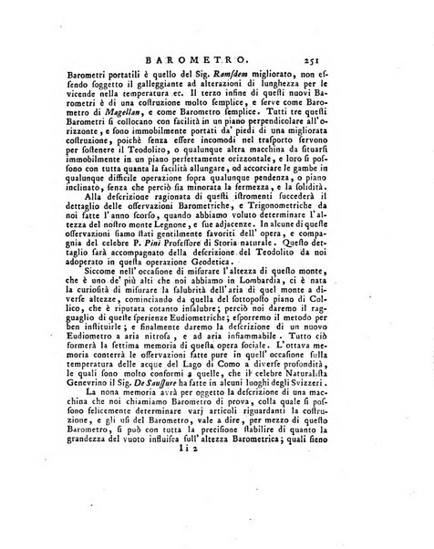 Opuscoli scelti sulle scienze e sulle arti. Tratti dagli Atti delle Accademie, e dalle altre collezioni filosofiche, e letterarie, dalle opere più recenti inglesi, tedesche, francesi, latine, e italiane, e da manoscritti originali, e inediti