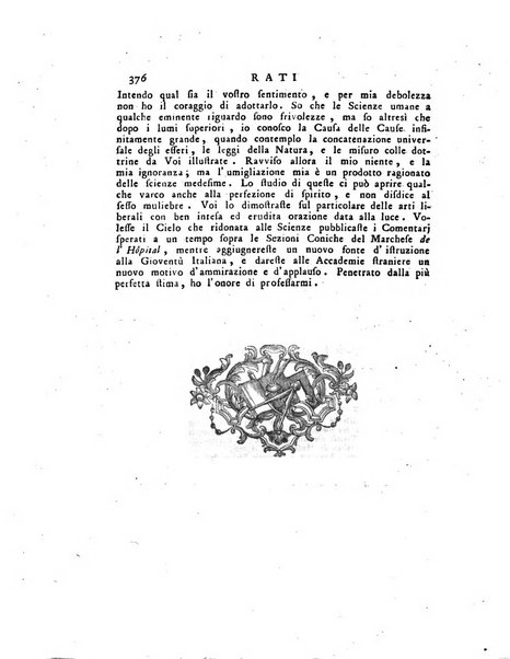 Opuscoli scelti sulle scienze e sulle arti. Tratti dagli Atti delle Accademie, e dalle altre collezioni filosofiche, e letterarie, dalle opere più recenti inglesi, tedesche, francesi, latine, e italiane, e da manoscritti originali, e inediti