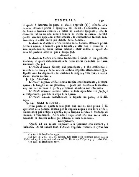 Opuscoli scelti sulle scienze e sulle arti. Tratti dagli Atti delle Accademie, e dalle altre collezioni filosofiche, e letterarie, dalle opere più recenti inglesi, tedesche, francesi, latine, e italiane, e da manoscritti originali, e inediti