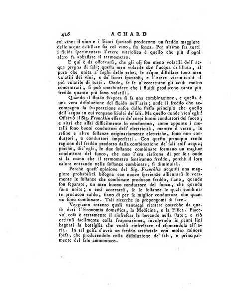 Opuscoli scelti sulle scienze e sulle arti. Tratti dagli Atti delle Accademie, e dalle altre collezioni filosofiche, e letterarie, dalle opere più recenti inglesi, tedesche, francesi, latine, e italiane, e da manoscritti originali, e inediti