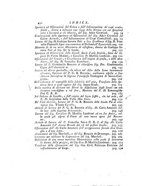 Opuscoli scelti sulle scienze e sulle arti. Tratti dagli Atti delle Accademie, e dalle altre collezioni filosofiche, e letterarie, dalle opere più recenti inglesi, tedesche, francesi, latine, e italiane, e da manoscritti originali, e inediti