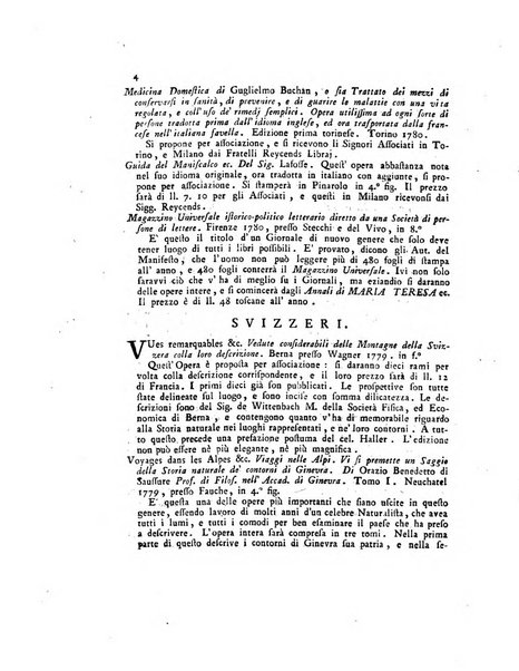 Opuscoli scelti sulle scienze e sulle arti. Tratti dagli Atti delle Accademie, e dalle altre collezioni filosofiche, e letterarie, dalle opere più recenti inglesi, tedesche, francesi, latine, e italiane, e da manoscritti originali, e inediti