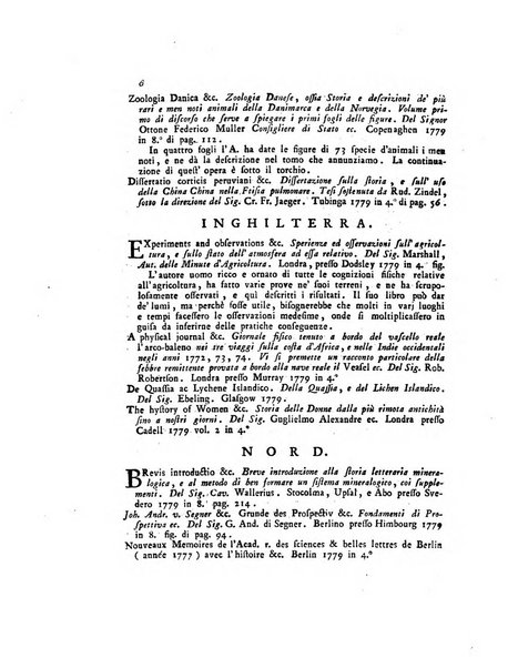 Opuscoli scelti sulle scienze e sulle arti. Tratti dagli Atti delle Accademie, e dalle altre collezioni filosofiche, e letterarie, dalle opere più recenti inglesi, tedesche, francesi, latine, e italiane, e da manoscritti originali, e inediti