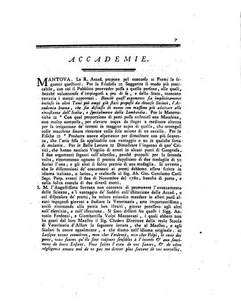 Opuscoli scelti sulle scienze e sulle arti. Tratti dagli Atti delle Accademie, e dalle altre collezioni filosofiche, e letterarie, dalle opere più recenti inglesi, tedesche, francesi, latine, e italiane, e da manoscritti originali, e inediti