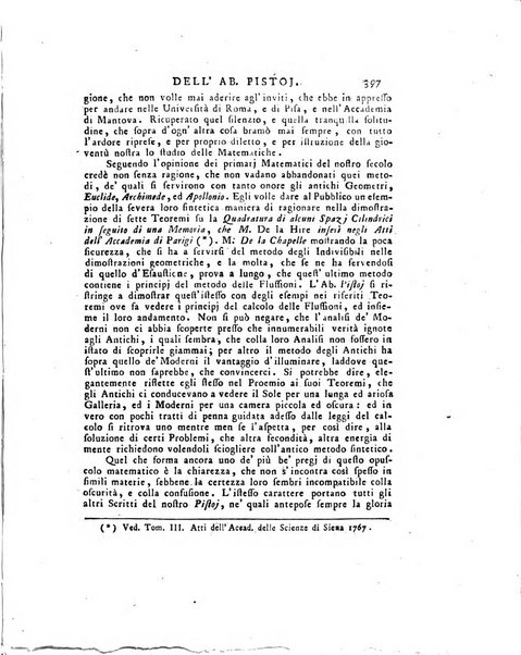 Opuscoli scelti sulle scienze e sulle arti. Tratti dagli Atti delle Accademie, e dalle altre collezioni filosofiche, e letterarie, dalle opere più recenti inglesi, tedesche, francesi, latine, e italiane, e da manoscritti originali, e inediti