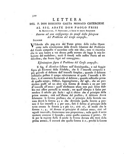 Opuscoli scelti sulle scienze e sulle arti. Tratti dagli Atti delle Accademie, e dalle altre collezioni filosofiche, e letterarie, dalle opere più recenti inglesi, tedesche, francesi, latine, e italiane, e da manoscritti originali, e inediti