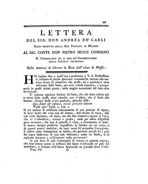 Opuscoli scelti sulle scienze e sulle arti. Tratti dagli Atti delle Accademie, e dalle altre collezioni filosofiche, e letterarie, dalle opere più recenti inglesi, tedesche, francesi, latine, e italiane, e da manoscritti originali, e inediti