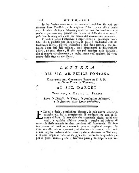 Opuscoli scelti sulle scienze e sulle arti. Tratti dagli Atti delle Accademie, e dalle altre collezioni filosofiche, e letterarie, dalle opere più recenti inglesi, tedesche, francesi, latine, e italiane, e da manoscritti originali, e inediti