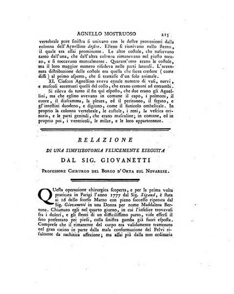 Opuscoli scelti sulle scienze e sulle arti. Tratti dagli Atti delle Accademie, e dalle altre collezioni filosofiche, e letterarie, dalle opere più recenti inglesi, tedesche, francesi, latine, e italiane, e da manoscritti originali, e inediti