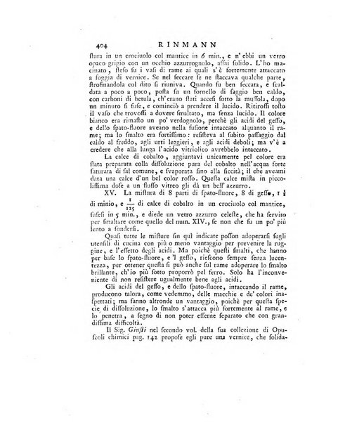 Opuscoli scelti sulle scienze e sulle arti. Tratti dagli Atti delle Accademie, e dalle altre collezioni filosofiche, e letterarie, dalle opere più recenti inglesi, tedesche, francesi, latine, e italiane, e da manoscritti originali, e inediti