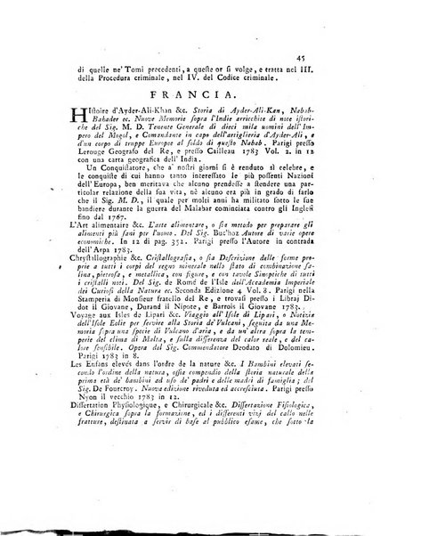 Opuscoli scelti sulle scienze e sulle arti. Tratti dagli Atti delle Accademie, e dalle altre collezioni filosofiche, e letterarie, dalle opere più recenti inglesi, tedesche, francesi, latine, e italiane, e da manoscritti originali, e inediti