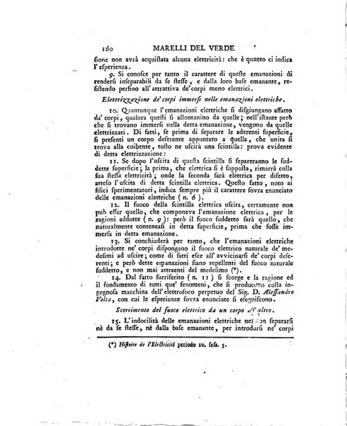 Opuscoli scelti sulle scienze e sulle arti. Tratti dagli Atti delle Accademie, e dalle altre collezioni filosofiche, e letterarie, dalle opere più recenti inglesi, tedesche, francesi, latine, e italiane, e da manoscritti originali, e inediti