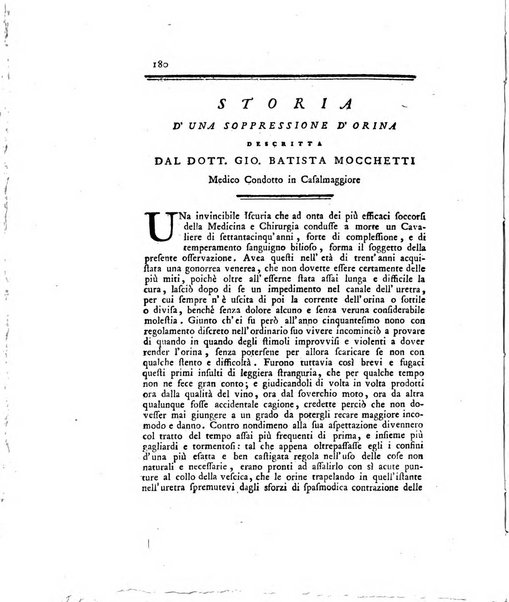 Opuscoli scelti sulle scienze e sulle arti. Tratti dagli Atti delle Accademie, e dalle altre collezioni filosofiche, e letterarie, dalle opere più recenti inglesi, tedesche, francesi, latine, e italiane, e da manoscritti originali, e inediti