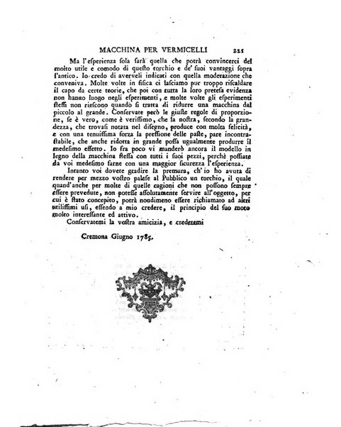 Opuscoli scelti sulle scienze e sulle arti. Tratti dagli Atti delle Accademie, e dalle altre collezioni filosofiche, e letterarie, dalle opere più recenti inglesi, tedesche, francesi, latine, e italiane, e da manoscritti originali, e inediti