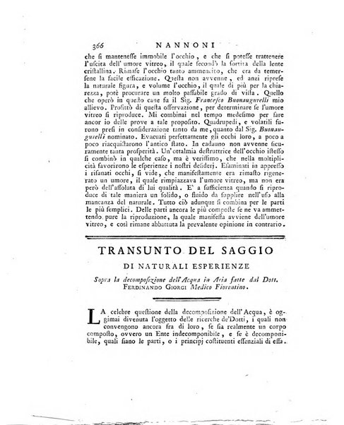 Opuscoli scelti sulle scienze e sulle arti. Tratti dagli Atti delle Accademie, e dalle altre collezioni filosofiche, e letterarie, dalle opere più recenti inglesi, tedesche, francesi, latine, e italiane, e da manoscritti originali, e inediti