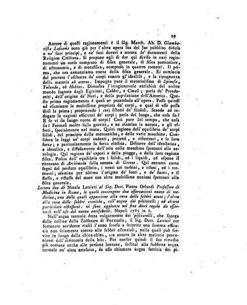 Opuscoli scelti sulle scienze e sulle arti. Tratti dagli Atti delle Accademie, e dalle altre collezioni filosofiche, e letterarie, dalle opere più recenti inglesi, tedesche, francesi, latine, e italiane, e da manoscritti originali, e inediti