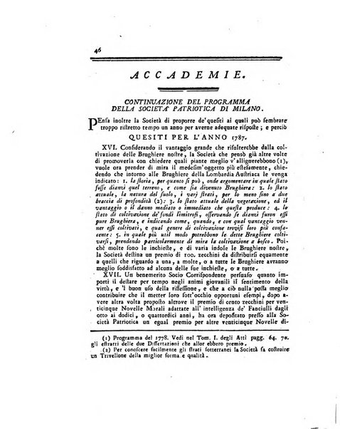 Opuscoli scelti sulle scienze e sulle arti. Tratti dagli Atti delle Accademie, e dalle altre collezioni filosofiche, e letterarie, dalle opere più recenti inglesi, tedesche, francesi, latine, e italiane, e da manoscritti originali, e inediti