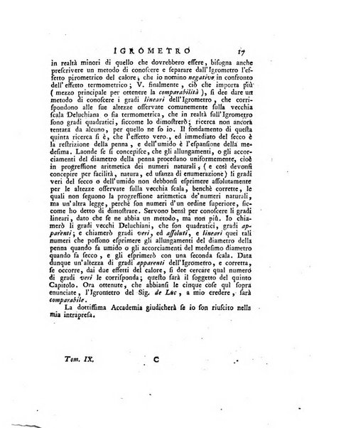 Opuscoli scelti sulle scienze e sulle arti. Tratti dagli Atti delle Accademie, e dalle altre collezioni filosofiche, e letterarie, dalle opere più recenti inglesi, tedesche, francesi, latine, e italiane, e da manoscritti originali, e inediti