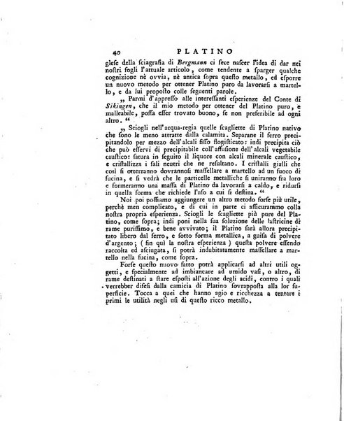 Opuscoli scelti sulle scienze e sulle arti. Tratti dagli Atti delle Accademie, e dalle altre collezioni filosofiche, e letterarie, dalle opere più recenti inglesi, tedesche, francesi, latine, e italiane, e da manoscritti originali, e inediti