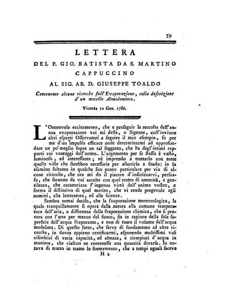 Opuscoli scelti sulle scienze e sulle arti. Tratti dagli Atti delle Accademie, e dalle altre collezioni filosofiche, e letterarie, dalle opere più recenti inglesi, tedesche, francesi, latine, e italiane, e da manoscritti originali, e inediti