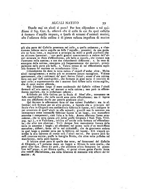 Opuscoli scelti sulle scienze e sulle arti. Tratti dagli Atti delle Accademie, e dalle altre collezioni filosofiche, e letterarie, dalle opere più recenti inglesi, tedesche, francesi, latine, e italiane, e da manoscritti originali, e inediti