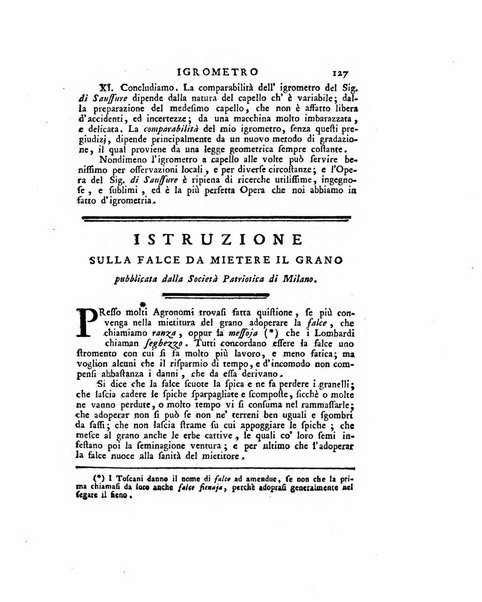 Opuscoli scelti sulle scienze e sulle arti. Tratti dagli Atti delle Accademie, e dalle altre collezioni filosofiche, e letterarie, dalle opere più recenti inglesi, tedesche, francesi, latine, e italiane, e da manoscritti originali, e inediti