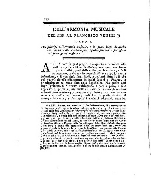 Opuscoli scelti sulle scienze e sulle arti. Tratti dagli Atti delle Accademie, e dalle altre collezioni filosofiche, e letterarie, dalle opere più recenti inglesi, tedesche, francesi, latine, e italiane, e da manoscritti originali, e inediti