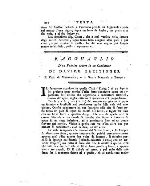 Opuscoli scelti sulle scienze e sulle arti. Tratti dagli Atti delle Accademie, e dalle altre collezioni filosofiche, e letterarie, dalle opere più recenti inglesi, tedesche, francesi, latine, e italiane, e da manoscritti originali, e inediti